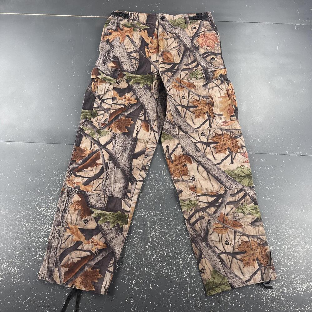 Big Bill Cargo Pants Men 34x32 Wood N Trail Camo Gorp Cottage Hunt Baggy Hike